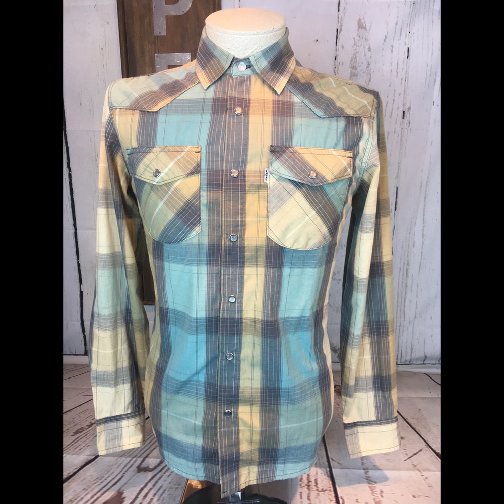Levi’s Casual Plaid Button Down Shirt Size Small